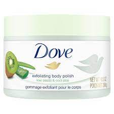 Dove Exfoliating Body Polish Kiwi & Cool Aloe Scent Body Scrub