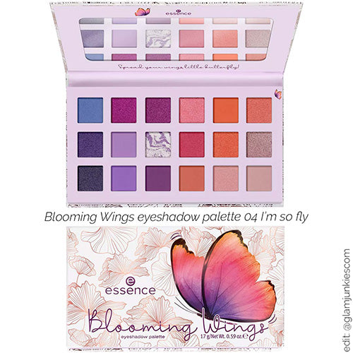 Essence Blooming Wings Eyeshadow Palette - 04 I'm So Fly - 18Colors