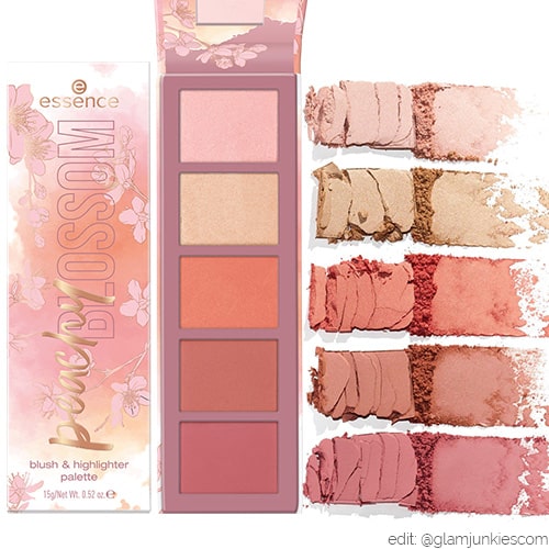 مجموعة أحمر الخدود والهايلايتر من Essence Peachy Blossom