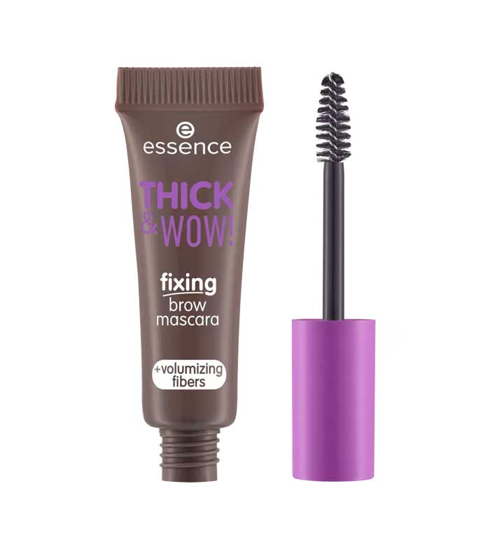 ماسكارا Essence Thick &amp; Wow Fixing Brow Mascara - 02 بني رمادي 