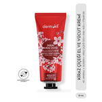 Natural Cherry Blossom Hand & Body Cream with Natural Cherry Blossom by Dermokil - Made in Turkey- 30ml