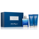 Acqua Essenziale Blu Salvatore Ferragamo for Men - Eau de Toilette - Set - 3Pcs (EDT 100 ml + After Shave Balm 100 ml + Shampoo & Shower Gel 100 ml)