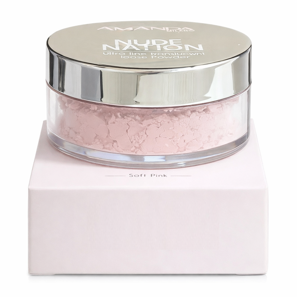 06 - Amanda Milano Nude Nation Ultra Fine Translucent Loose Powder – Soft Pink