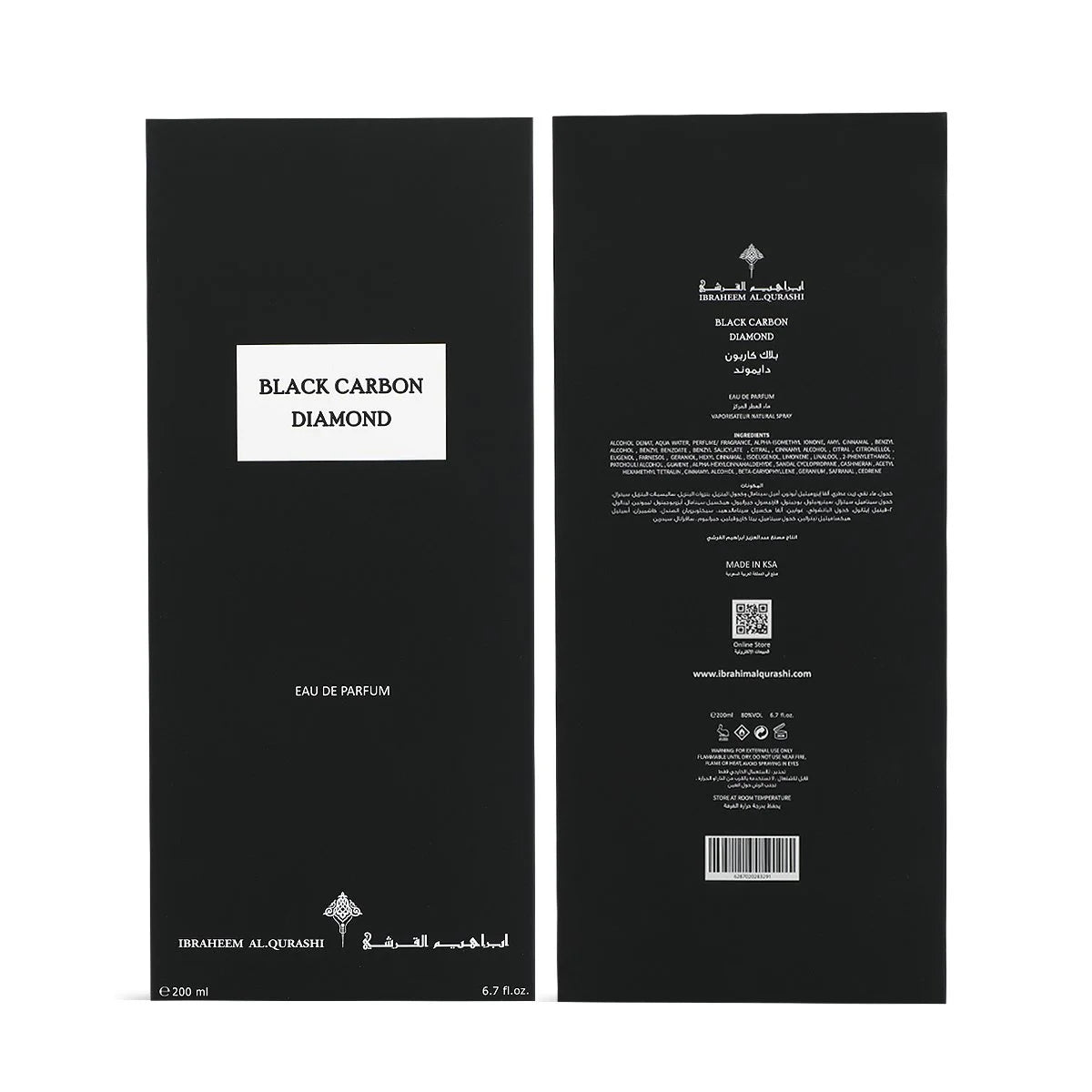 Black Carbon by Ibraq for Men - Eau de Parfum - 150ml