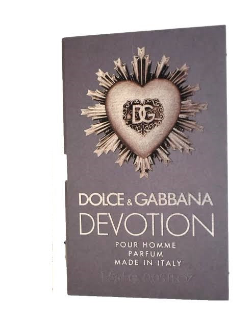Devotion Pour Homme by Dolce & Gabbana for Men - Eau de Parfum - 1.5ml (Sample) (1 Pc)