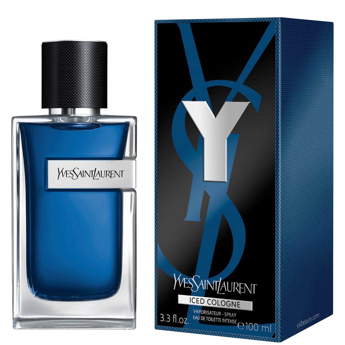 Y Iced Cologne by Yves Saint Laurent for Men - Eau de Toilette Intense - 100ml