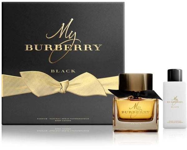 My Burberry Black for Women Gift Set ( Parfum 50ML Set with 75ML Body Lotion )