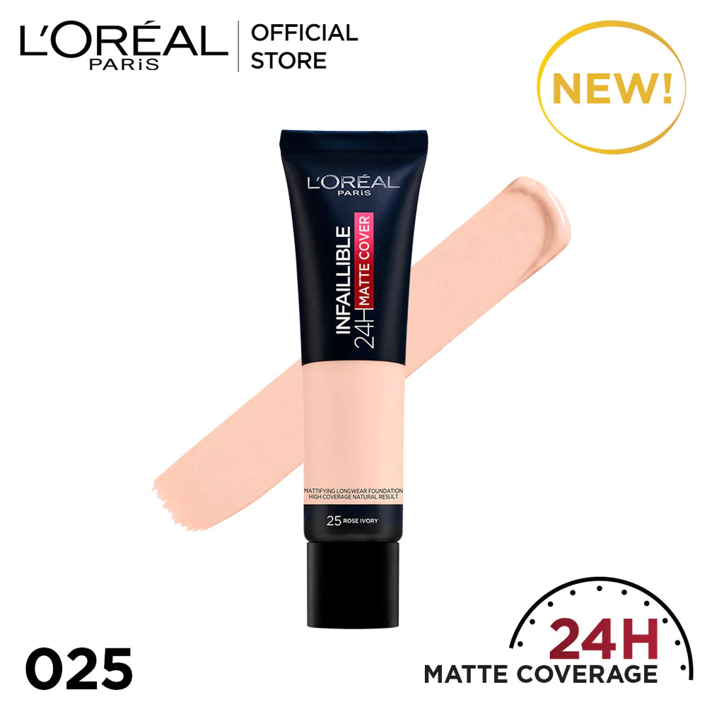 Infallible 24H Matte Cover Cream Foundation 25 Rose Ivory