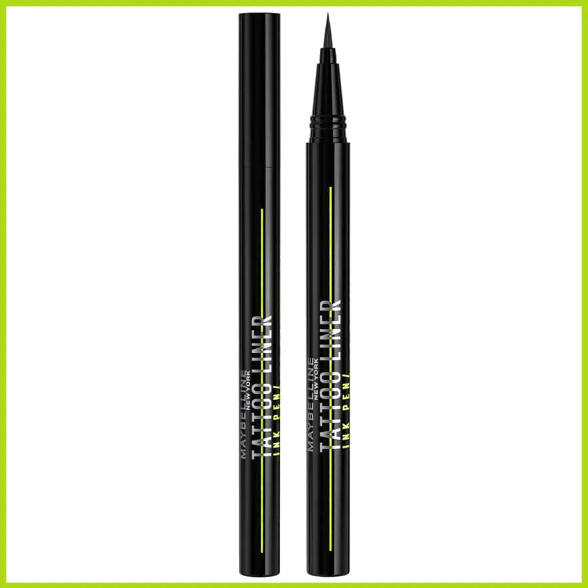 Maybelline Tattoo Studio Ink Pen Eyeliner, Waterproof & Smudge Resistant Liner, Up to 24 Hours Eye Makeup Wear, Jet Black,