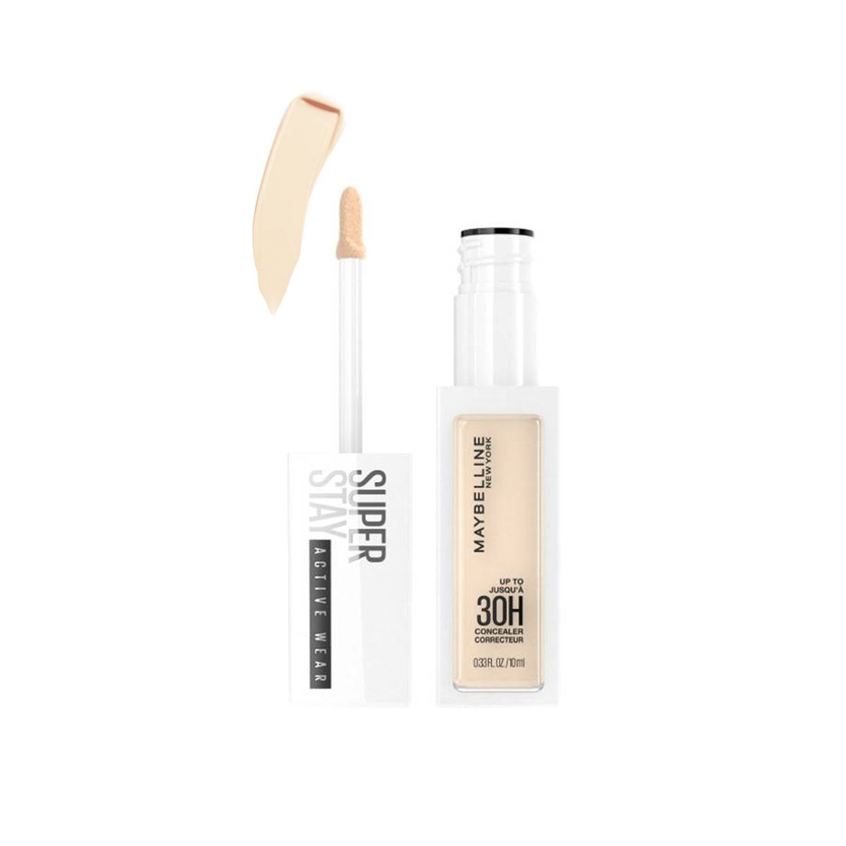 Maybelline New York Super Stay Active Wear Concealer Up to 30H Full Coverage Matte, 05 ivory