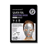 Silver Foil Wrapping Face Mask with Vitamin C - Brightening, Deep Hydration, Skin Repair & Revitalizing Treatment, Dermatologist Tested, Made in Korea