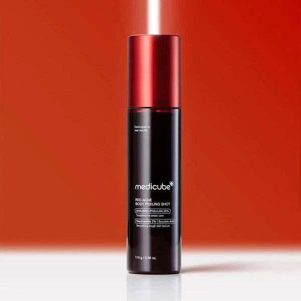 - Red - Body Acne Peeling Shot Red Acne Body Peeling Shot by Medicube - ميديكيوب غسول لتقشير الجسم وعلاج حب الشباب