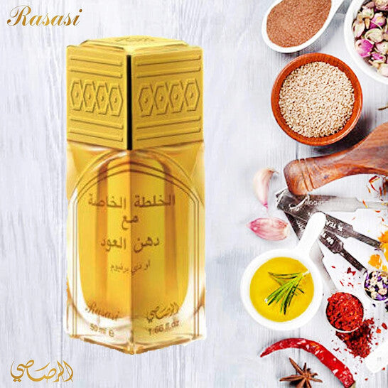 Rasasi Khaltat Al Khasa Ma Dhan Al Oudh for Unisex - Eau de Parfum - 50ml