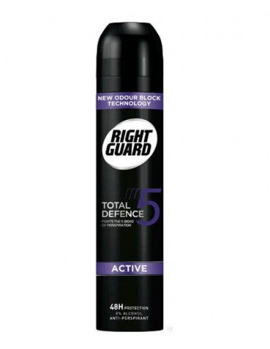 Right Guard Total Defence 5 Active 48H Anti-Perspirant Deodorant - 250ML