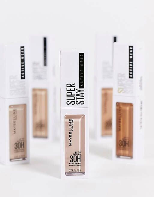 Maybelline New York Super Stay Active Wear Concealer Up to 30H Full Coverage Matte, 10Fair Off White