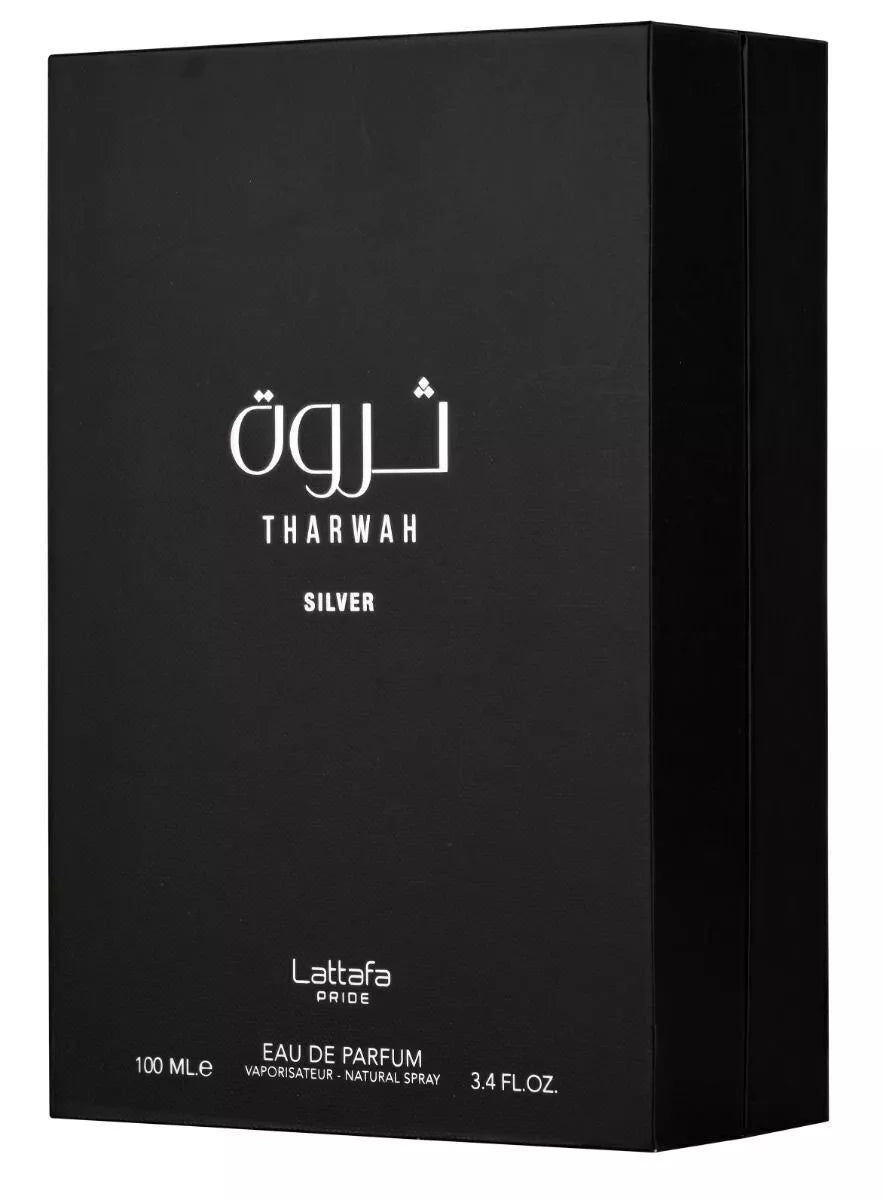 Tharwah Silver by Lattafa for Men - Eau de Parfum - 100ml