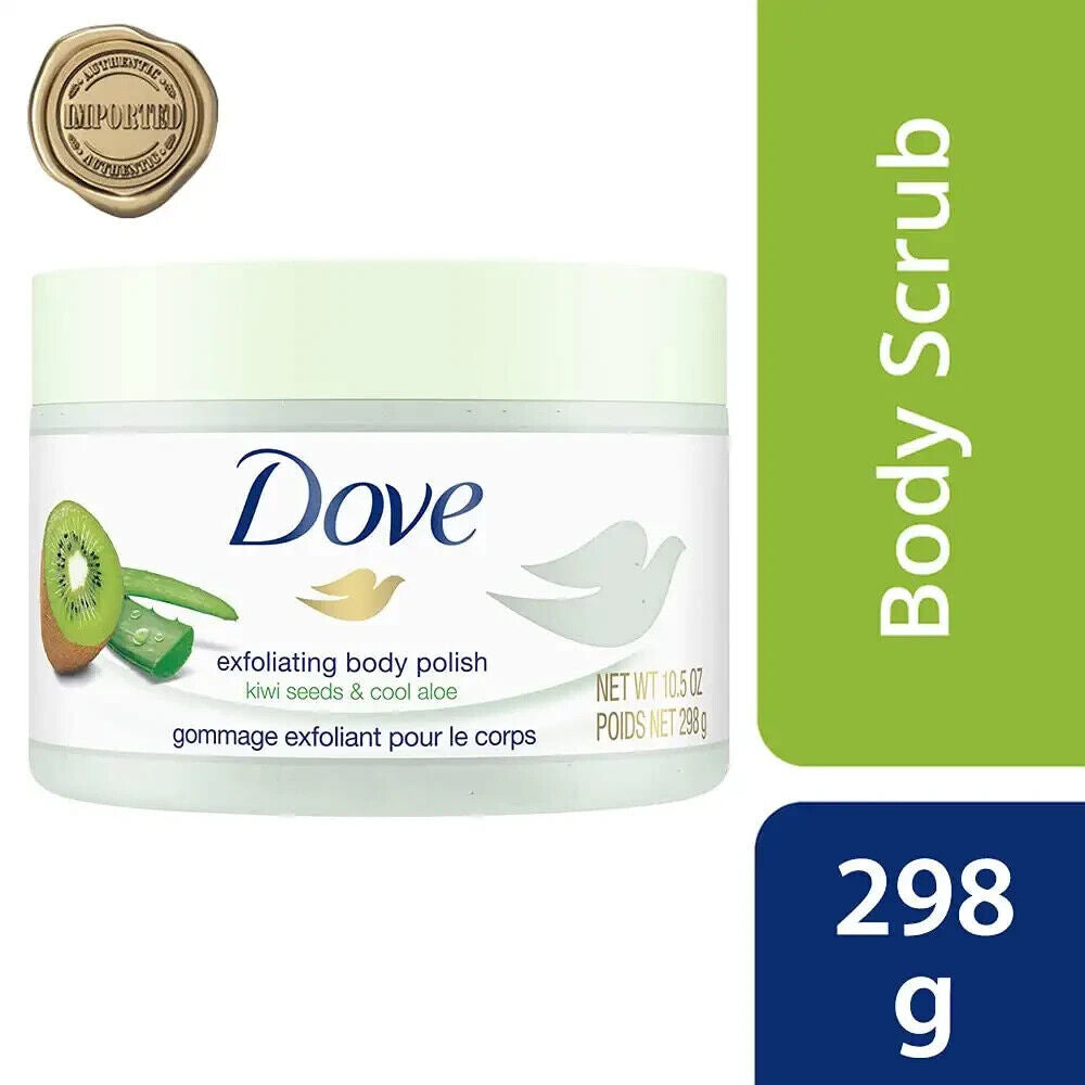Dove Exfoliating Body Polish Kiwi & Cool Aloe Scent Body Scrub
