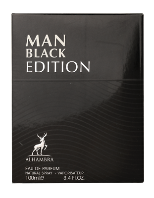Man Black Edition by Maison Alhambra for Men - Eau De Parfum - 100ML