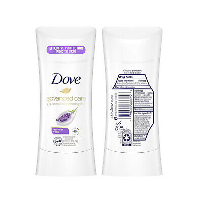 Dove Advanced Care Antiperspirant Deodorant Stick for Women, Lavender Fresh