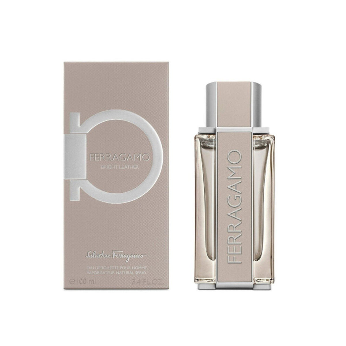 Bright Leather by Salvatore Ferragamo for Men - Eau de Toilette - 100ml