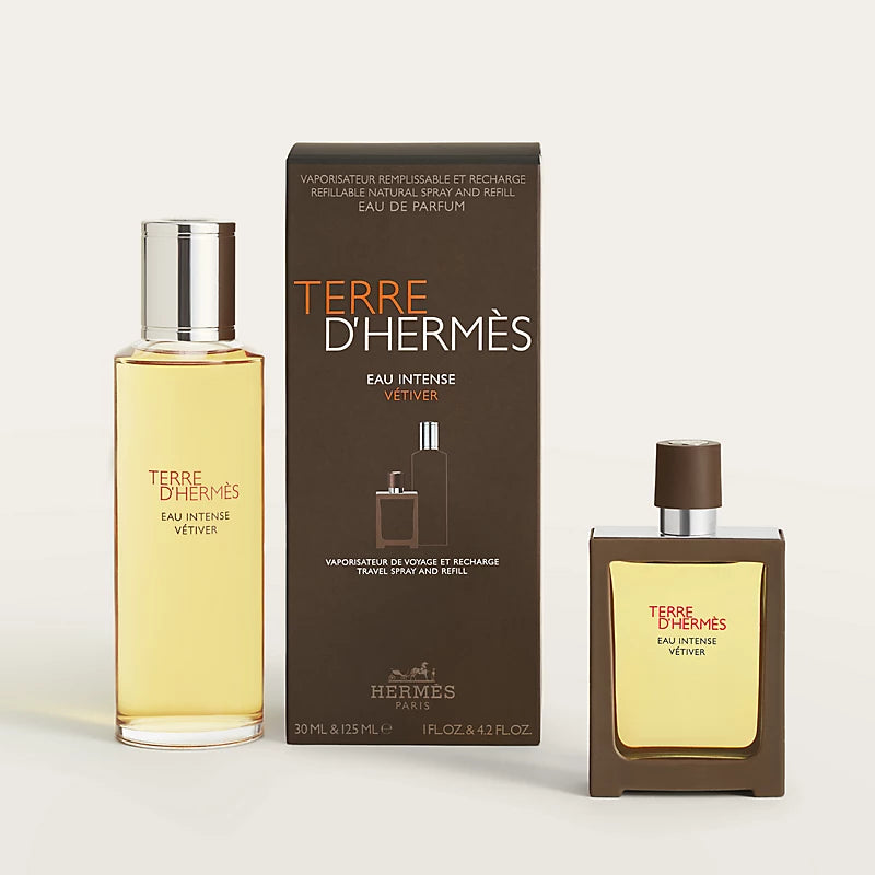 Terre D'Hermes for Men Eau Intense Vetiver- EDP - 30ml & 125ml Refill (SET)