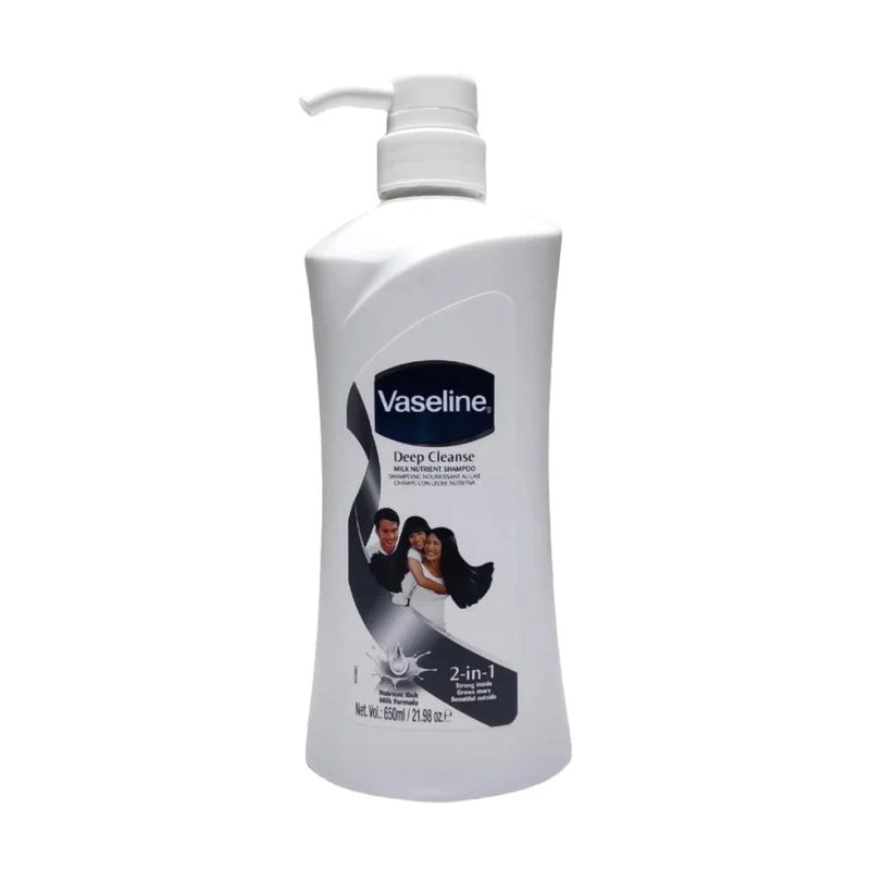 Vaseline 2-in-1 Deep Cleanse Milk Nutrient Shampoo – 650ml