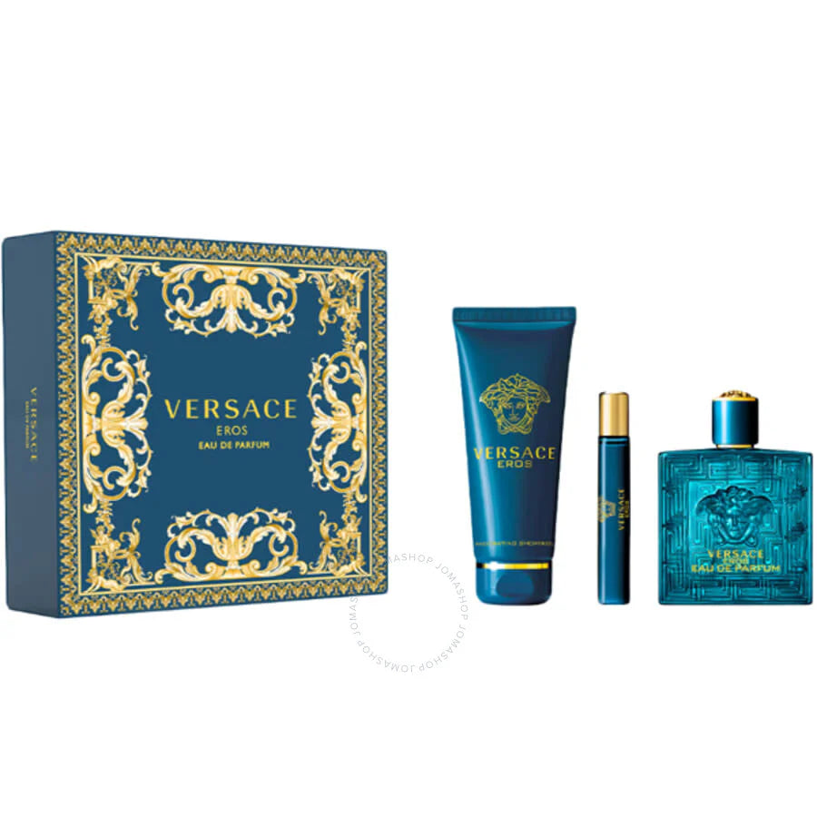 Eros Versace for Men Gift Set - Eau De Parfum - 3Pcs