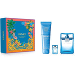 Man Eau Fraiche Gift Set by Versace for Men - Eau de Toilette - Set (100ml + 5ml + 150ml Shower Gel)
