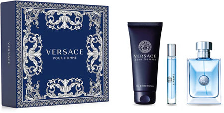 Versace Pour Homme for Men Gift Set - Eau De Toilette - 3Pcs