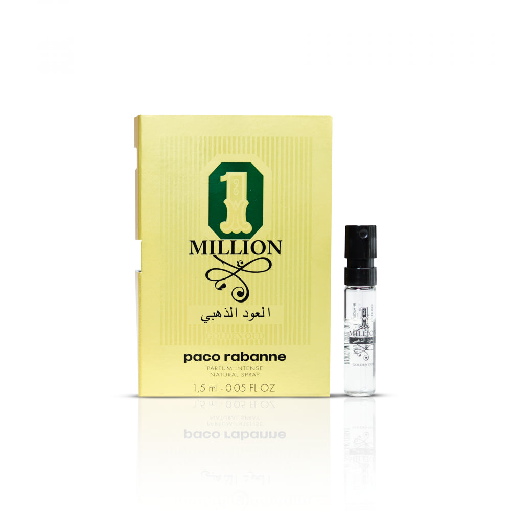 Paco Rabanne 1 Million Golden Oud for Men - Parfum Intense - 1.5ml (Sample) (1 Pc)