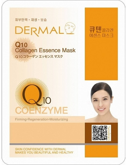 Q10 Collagen Face Maskby Dermal (23g) - Made in Korea (1 Pc)