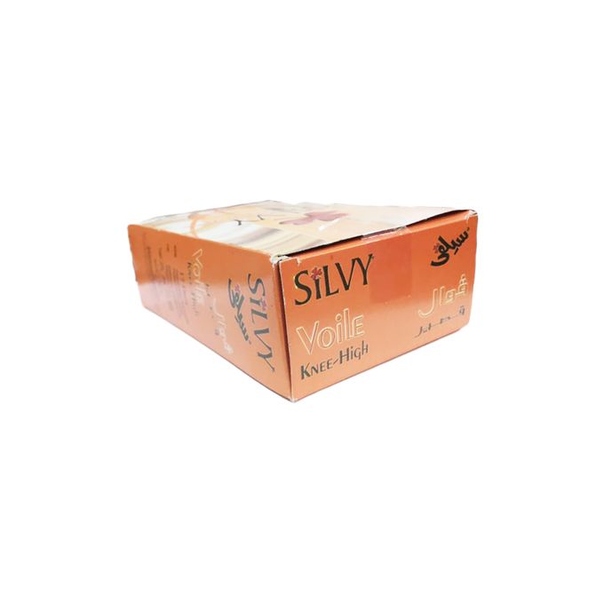 Silvy Pack Of 7 Pairs Of Silvy Knee High Voile Socks Beige 1