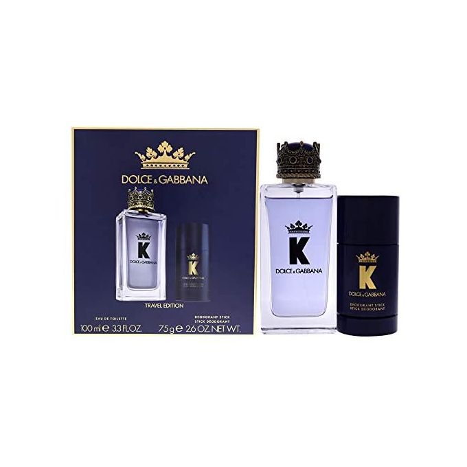 Dolce Gabbana K For Men 100ml EDP Stick Deodorant 75g Travel