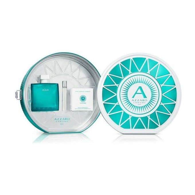 Azzaro Aqua Chrome Gift Set For Men , 100ml + 7.5ml + Smart Phone Lenses Kit
