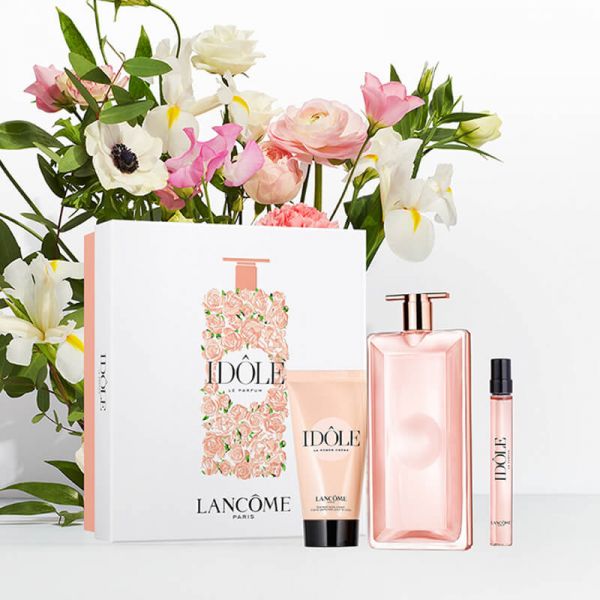 Lancôme Idôle Gift Set For Women ( Idole Le Parfum 50 ml + Travel Size 10 ml + Body Cream 50 ml )