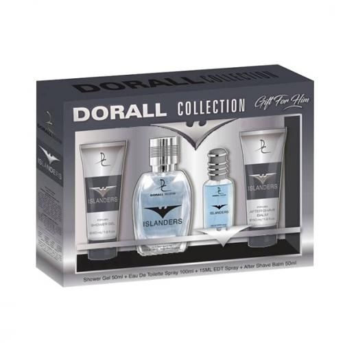 Islanders Dorall Collection set ( EDT 100 ml and 5 ml ) +( After Shave + Shower Gel 50 ml )