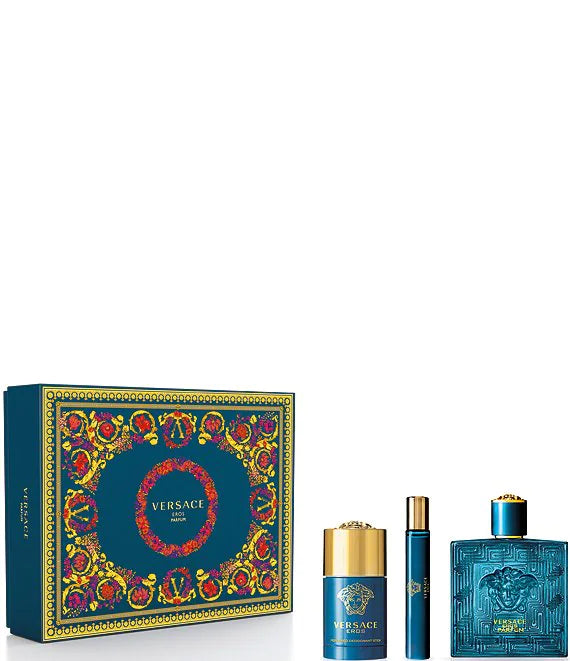 Versace Eros Parfum Set (EDP 100ml + EDP 10ml + Deo Stick 75ml) for Men