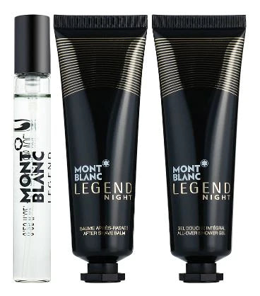 Mont Blanc Legend Night Mini Set After Shave Balm 30ml + All- Over Shower Gel 30ml