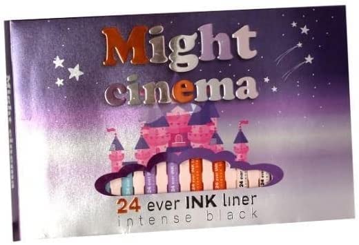 Might Cinema Waterproof Eyeliner - Intense Black - Matte - 3 Pcs