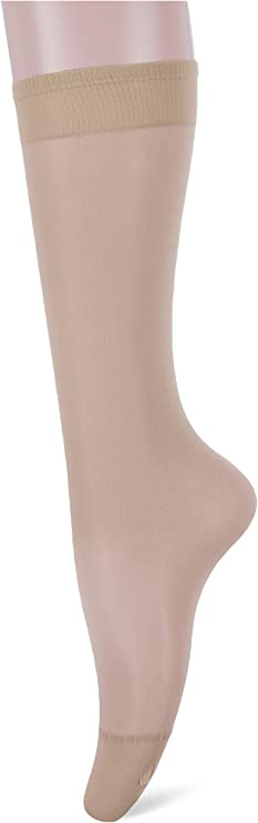 Silvy Pack Of 6 Pairs Of Silvy Knee High Stretch Socks Beige