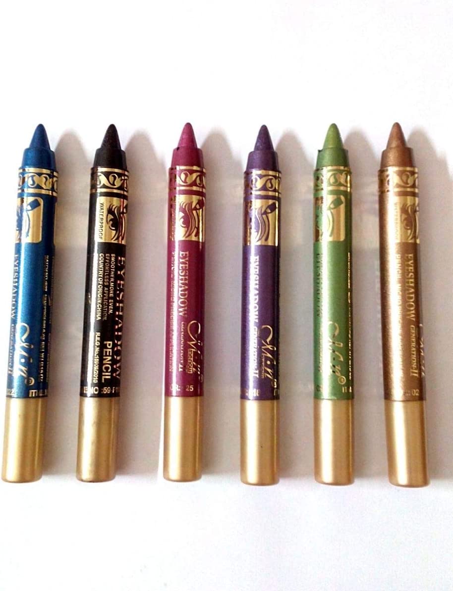 Me Now Set of 6 Cream Eyeshadow Pencil - Light Bronze Different Colors Itme No : P11014
