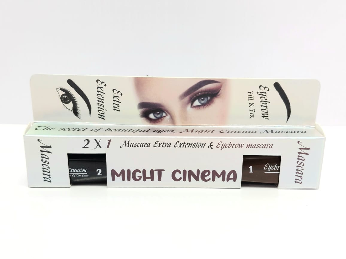 Might Cinema Mascara Extra Extension Black & Eyebrow Brown Mascara 2X1
