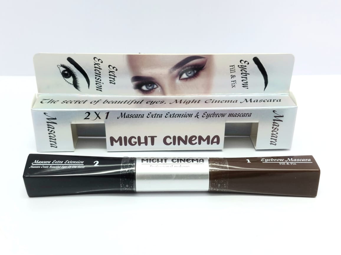 Might Cinema Mascara Extra Extension Black & Eyebrow Brown Mascara 2X1