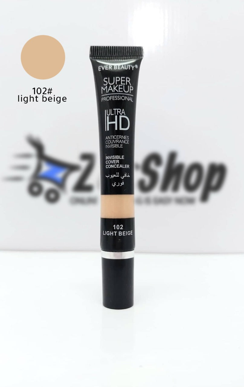 Ever Beauty Concealer Invisible Cover Ultra Hd - 102 - خافي للعيوب فوري