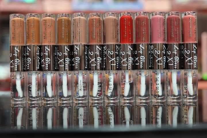 Might Cinema Lip Gloss Double (Matte & Glossy) - 12Pcs