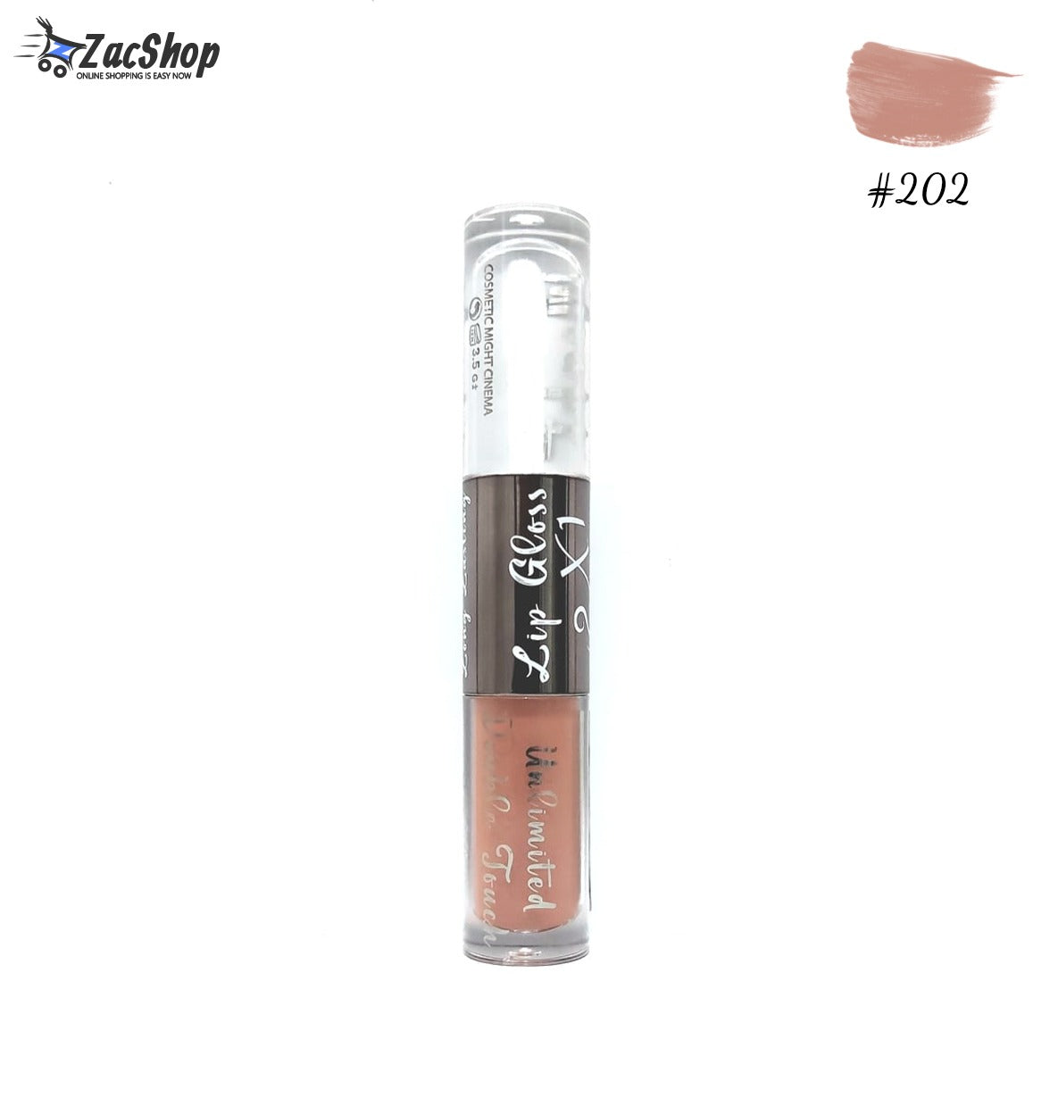 Might Cinema Double Lip Gloss  (Matte & Glossy) - Color 202