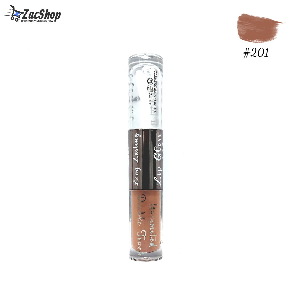 Might Cinema Double Lip Gloss  (Matte & Glossy) - Color 201