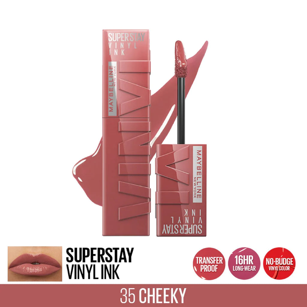 Maybelline Super Stay Vinyl Ink Longwear Liquid - Lipcolor CHeeky 35