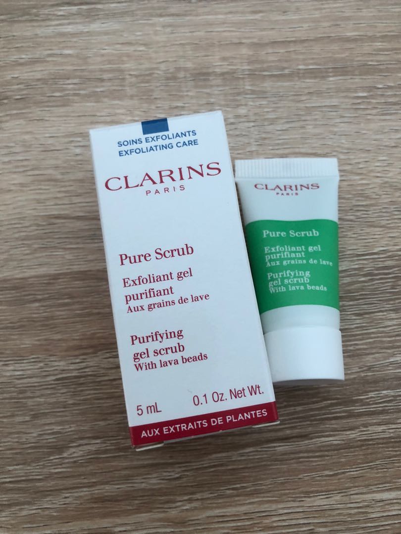 Pure Scrub Purifying gel scrub with lava beads by Clarins - Exfoliating care - 5ml