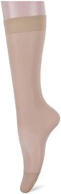 Silvy Pack Of 1 Pairs Of Silvy Knee High Stretch Socks Beige 1